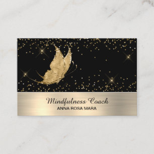 *~* Glitter Guld Butterfly Mystical Magic Stars Visitkort