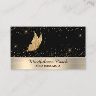 *~* Glitter Guld Butterfly Mystical Magic Stars Visitkort