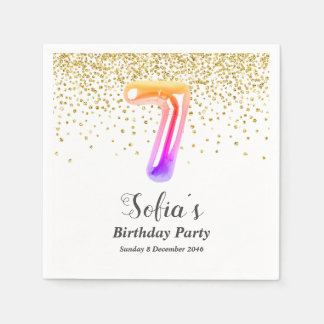 glitter guld , den gyllene gnistran 7:e pappersservett
