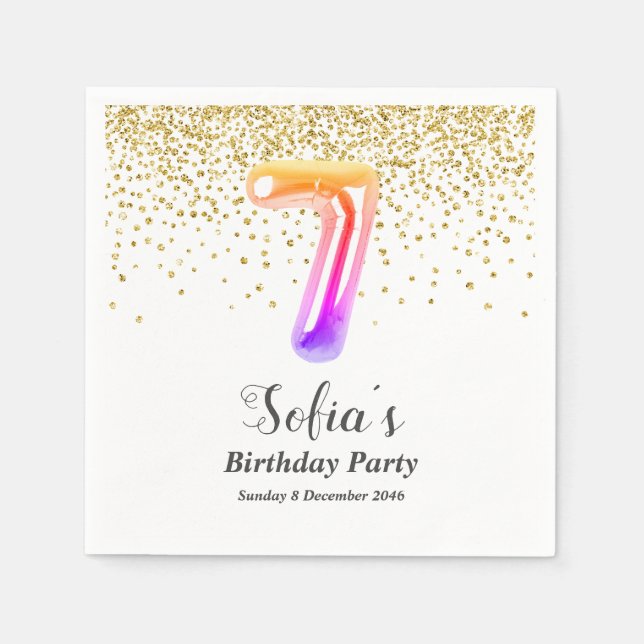 glitter guld , den gyllene gnistran 7:e pappersservett (Framsidan)