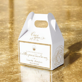 Glitter Guld Princess Gång vid ett Royal Presentaskar