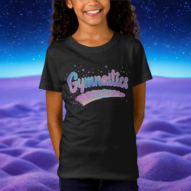 Glitter Gymnastics Pastel Rainbow Sporty T Shirt (Skapare uppladdad)