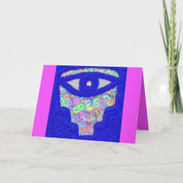 Glitter hamsa ח מ ס ה blommigt kort