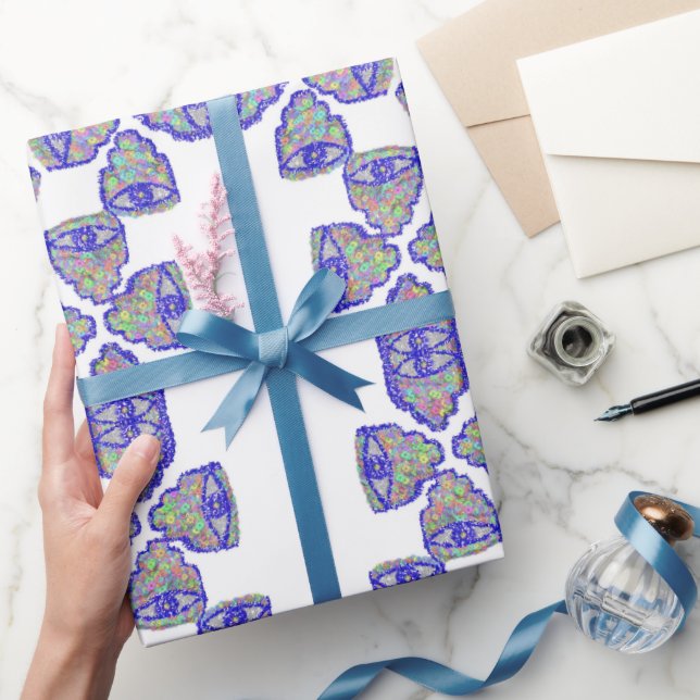 Glitter hamsa ח מ ס ה papper presentpapper (Gåvor)