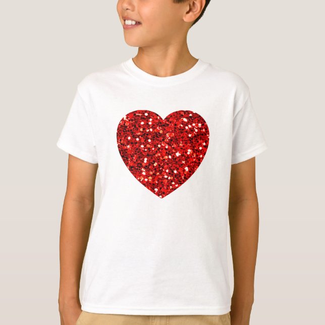 Glitter Heart T-shirt (Framsida)
