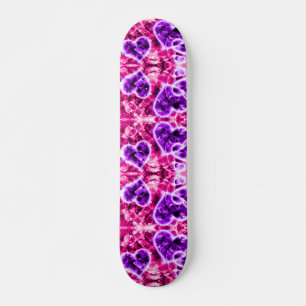Glitter Hearts Cruiser Anpassningsbar Pro Long Boa Skateboard Bräda 19,5 Cm
