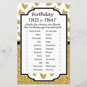 Glitter hjärta Birthday i det ena eller det andra