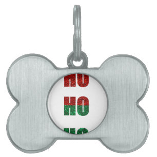 glitter ho ho ho ho ho ID-bricka husdjur