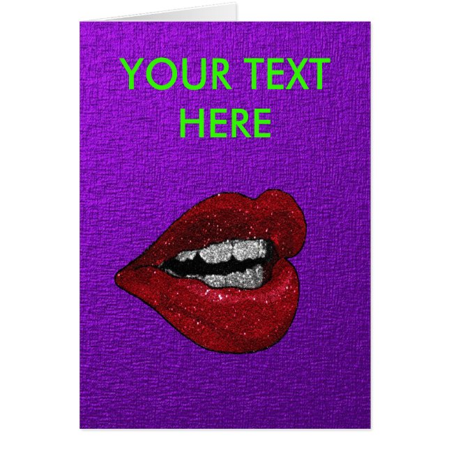 GLITTER HOAD LÄPPAR HÄLSNINGSKORT (Framsidan)