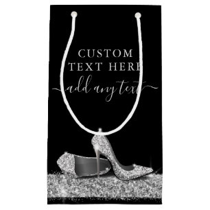 Glitter Högklackar Black Silver Anpassningsbar