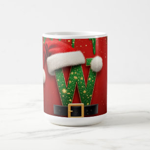 Glitter Holiday W För Vinter Namn Kaffemugg