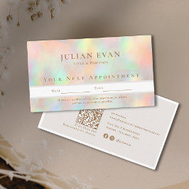 Glitter Holografiska Beautician Makeup Tidsbeställning Kort