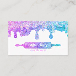 Glitter hologram Cooking Bakery logotyp Visitkort