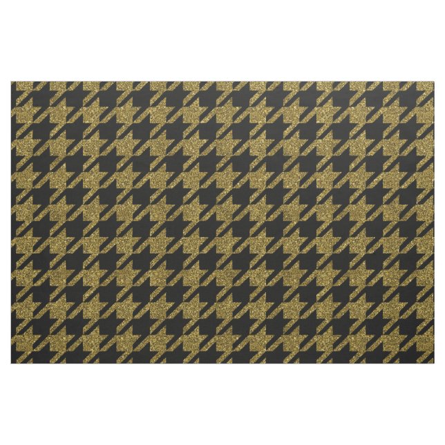 Glitter houndstooth mönster tyg (Yard)