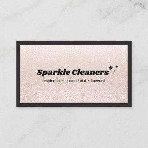 Glitter House Städning Service Stars Visitkort