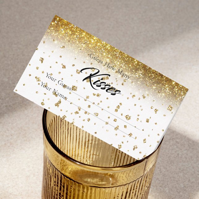 Glitter Hur många Kisses Möhippa-spelrum Tilläggskort (Skapare uppladdad)