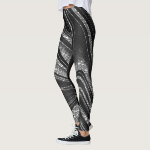 Glitter i Shimmer Black Leggings