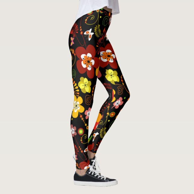 Glitter i vårbyxor leggings (Höger)