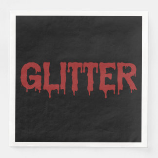 Glitter in Blood Typografie Pappersservett