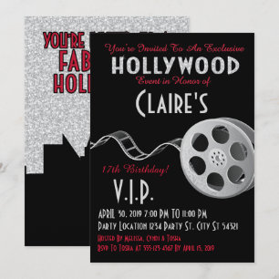 Glitter, inbjudan till Hollywood Glam-partiet