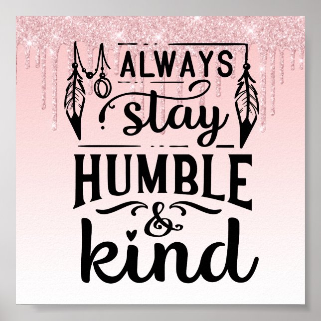 Glitter inspirationsoffert för rosa Poster (Framsidan)