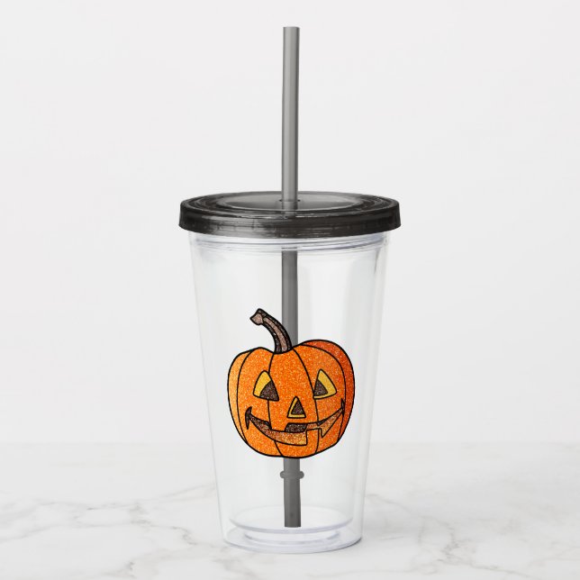 Glitter Jack O'Lantern Take Away Mugg (Framsida)