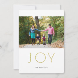 Glitter JOY Foto Julkort