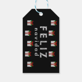 Glitter julgåva presentetikett