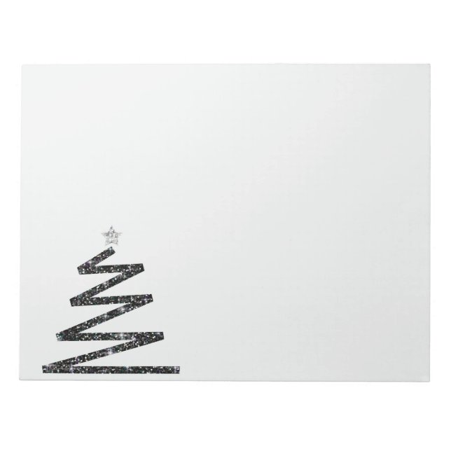 Glitter Julgran Anteckningsblock (Framsida)