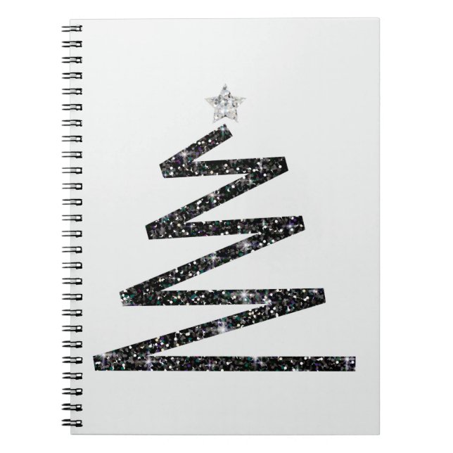 Glitter Julgran Anteckningsbok (Framsidan)