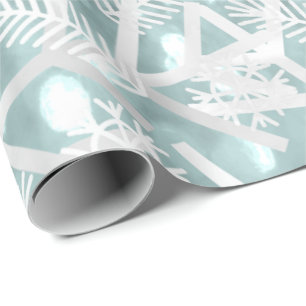 Glitter Julgran Helgdagar Snöflingor Presentpapper