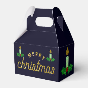 Glitter julljus presentaskar