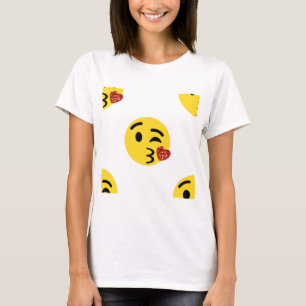glitter kiss emoji tee