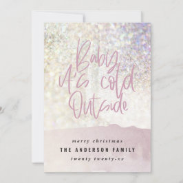 Glitter-klassen baby kallet utanför jul