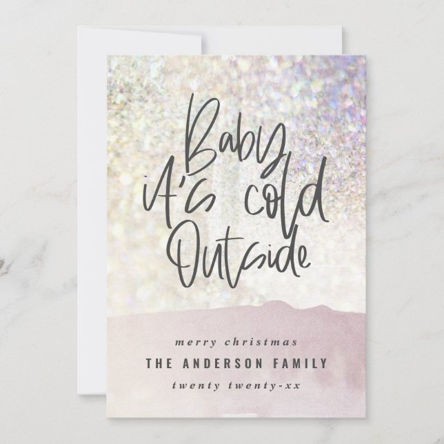 Glitter-klassen baby kallet utanför jul (Framsida)