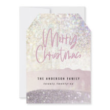 Glitter-klassskript god jul girly rosa