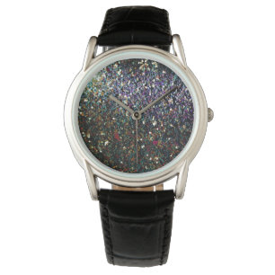 Glitter komet och stjärnor armbandsur