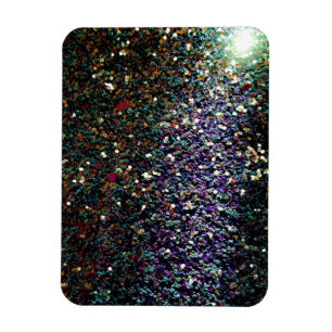 Glitter komet och stjärnor magnet