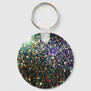 Glitter komet och stjärnor nyckelring