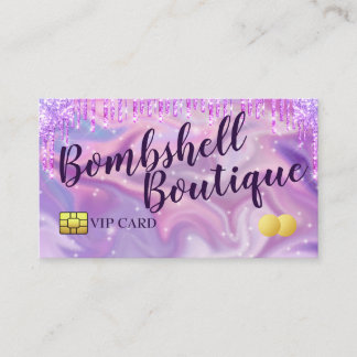 Glitter Kredit Card Stil Affärskort Visitkort