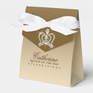 Glitter Krona Luxury Guld Presentaskar