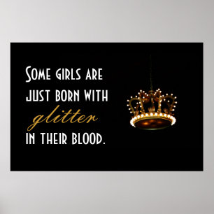 Glitter Krona Poster