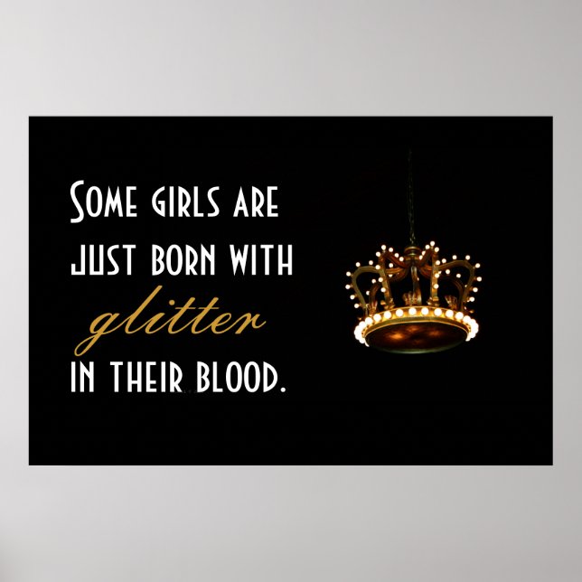 Glitter Krona Poster (Framsidan)