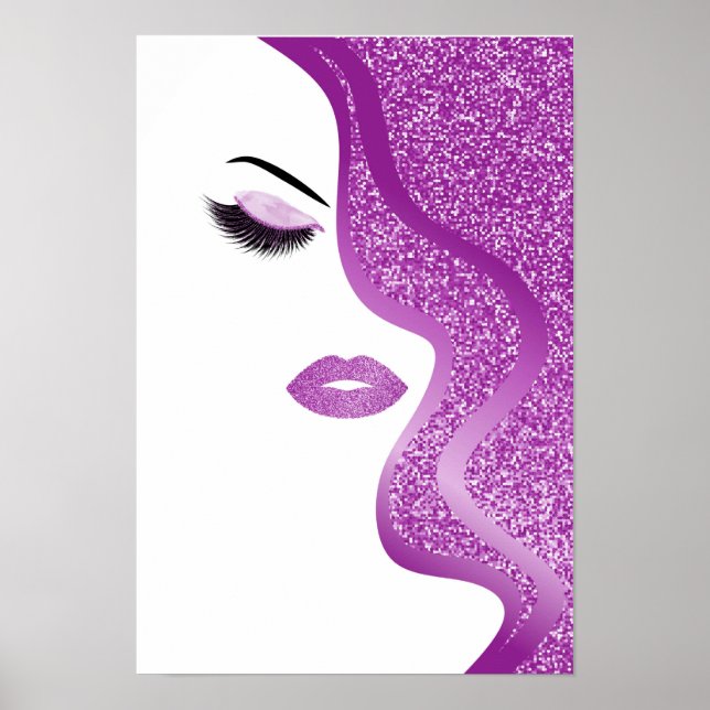 Glitter kvinna poster (Framsidan)