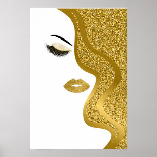 Glitter kvinna poster