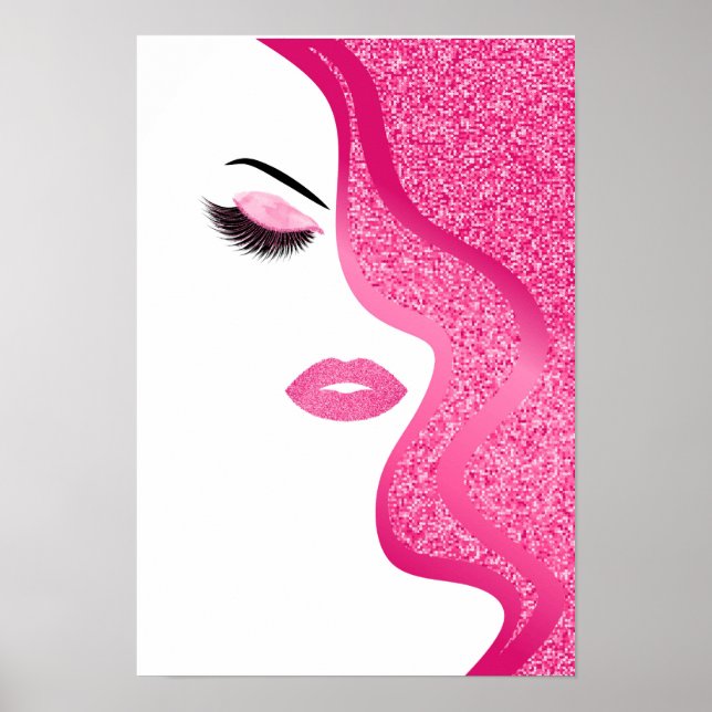 Glitter kvinna poster (Framsidan)