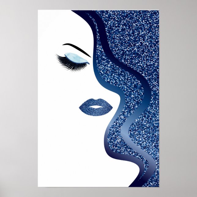Glitter kvinna poster (Framsidan)
