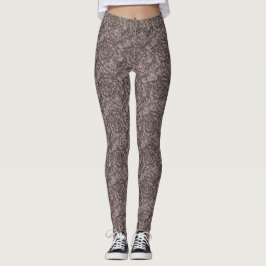Glitter Lace Illusion Pattern – Elegant Sparkling  Leggings