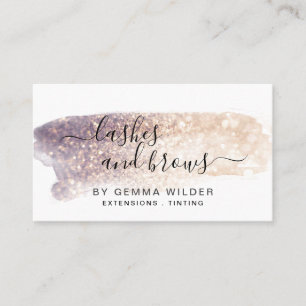 Glitter Lash Brow Services Visitkort