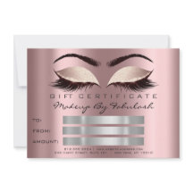 Glitter Lash Guld Mauve Makeup Certificate Spark